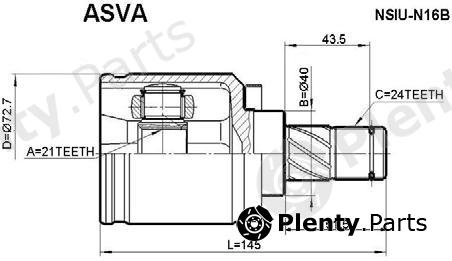  ASVA part NSIUN16B Replacement part