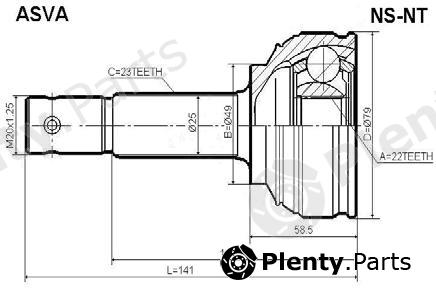 ASVA part NS-NT (NSNT) Joint Kit, drive shaft