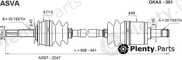  ASVA part OKAX001 Replacement part