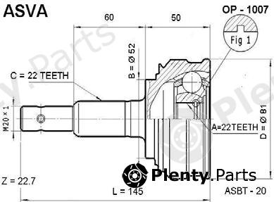 ASVA part OP1007 Replacement part