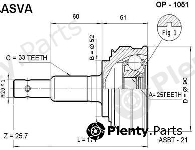  ASVA part OP1051 Replacement part