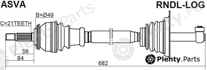 ASVA part RNDL-LOG (RNDLLOG) Replacement part