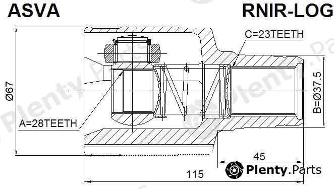  ASVA part RNIR-LOG (RNIRLOG) Replacement part