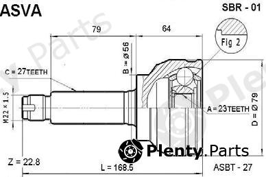  ASVA part SBR01 Replacement part