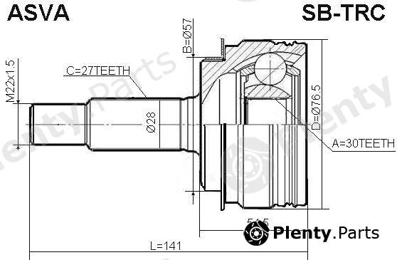  ASVA part SB-TRC (SBTRC) Joint Kit, drive shaft