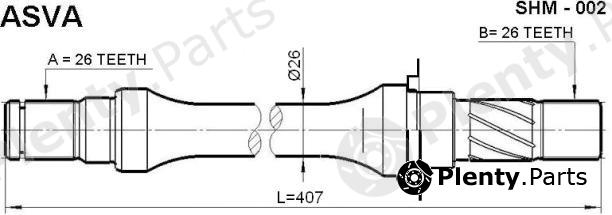  ASVA part SHM002 Replacement part