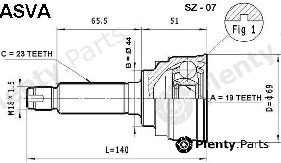  ASVA part SZ07 Replacement part