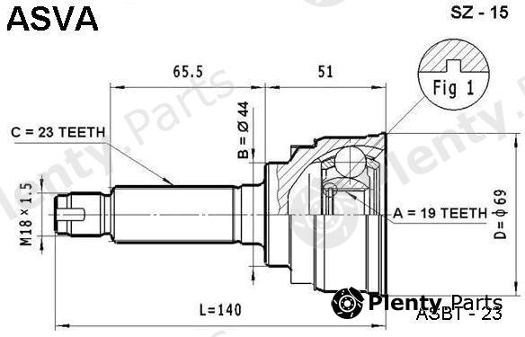  ASVA part SZ15 Replacement part