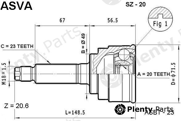  ASVA part SZ-20 (SZ20) Replacement part