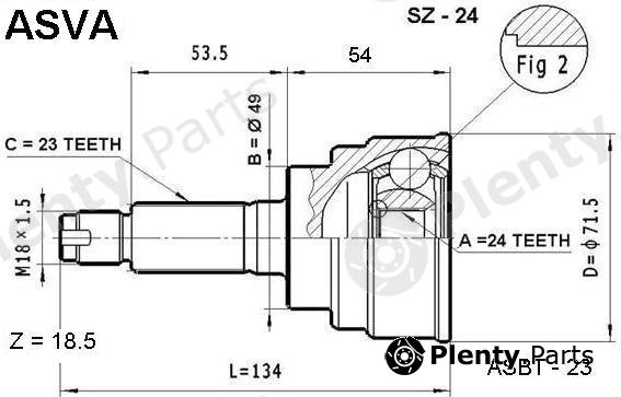  ASVA part SZ24 Replacement part