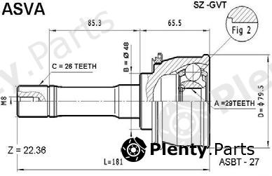  ASVA part SZGVT Replacement part