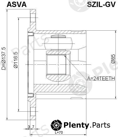  ASVA part SZILGV Replacement part