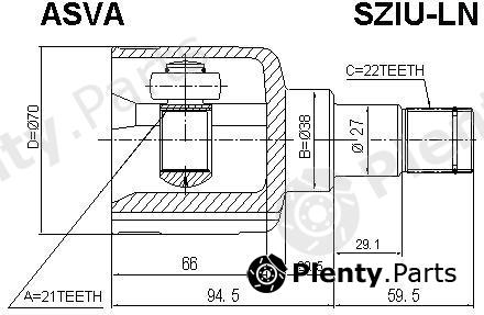  ASVA part SZIULN Replacement part