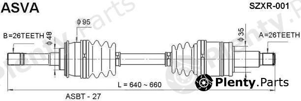  ASVA part SZXR001 Replacement part