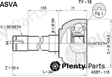  ASVA part TY15 Replacement part