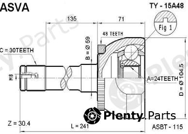  ASVA part TY15A48 Replacement part