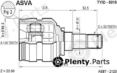  ASVA part TYID-5015 (TYID5015) Replacement part