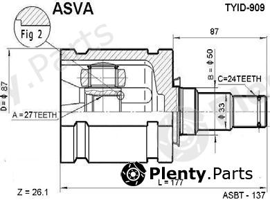  ASVA part TYID909 Replacement part