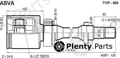  ASVA part TYIP909 Joint Kit, drive shaft