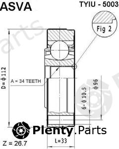  ASVA part TYIU5003 Joint Kit, drive shaft