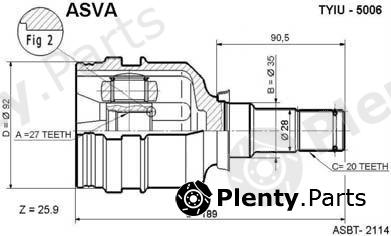  ASVA part TYIU-5006 (TYIU5006) Replacement part