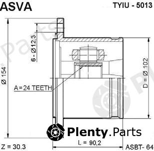  ASVA part TYIU5013 Replacement part
