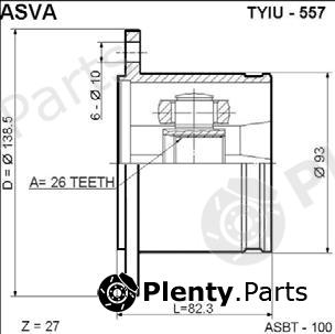  ASVA part TYIU557 Replacement part