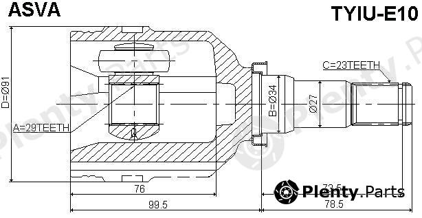  ASVA part TYIUE10 Replacement part