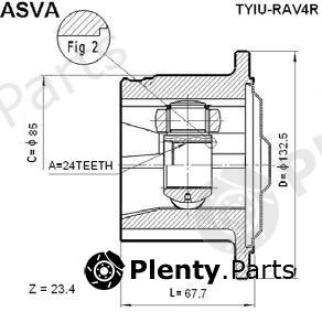  ASVA part TYIURAV4R Replacement part