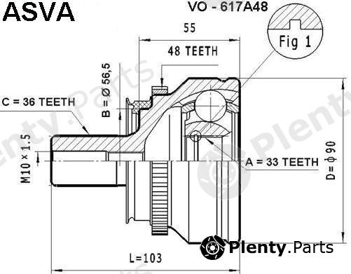  ASVA part VO617A48 Replacement part