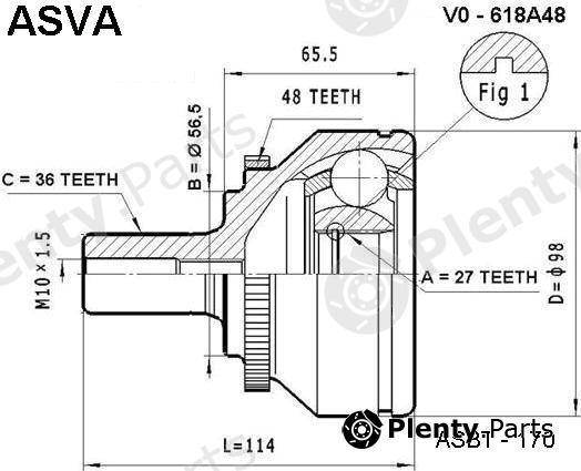  ASVA part VO618A48 Replacement part