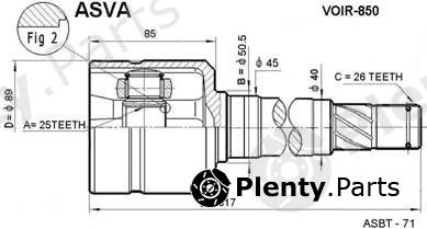  ASVA part VOIR850 Replacement part