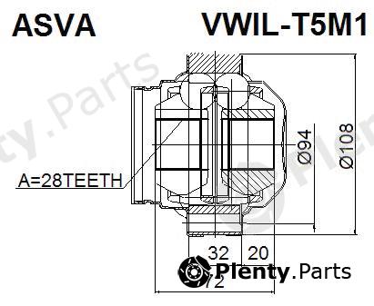  ASVA part VWILT5M1 Replacement part