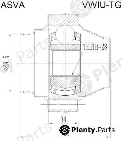  ASVA part VWIU-TG (VWIUTG) Replacement part