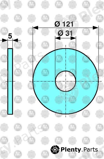 Genuine BPW part 03.320.36.08.0 (0332036080) Replacement part