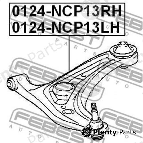  FEBEST part 0124NCP13LH Track Control Arm