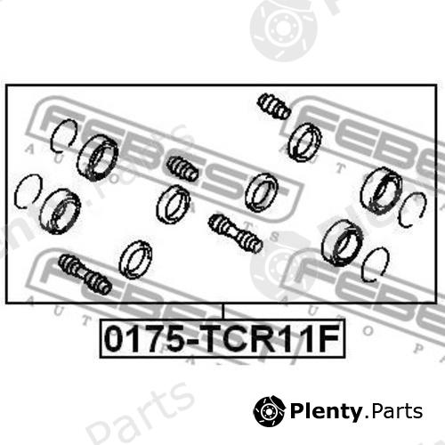 FEBEST part 0175-TCR11F (0175TCR11F) Repair Kit, brake caliper