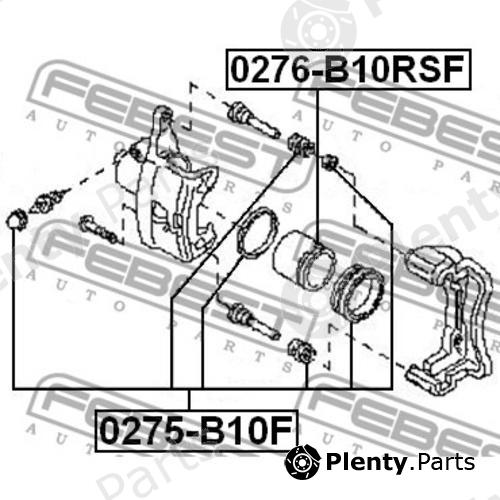  FEBEST part 0275-B10F (0275B10F) Repair Kit, brake caliper