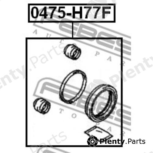  FEBEST part 0475-H77F (0475H77F) Repair Kit, brake caliper