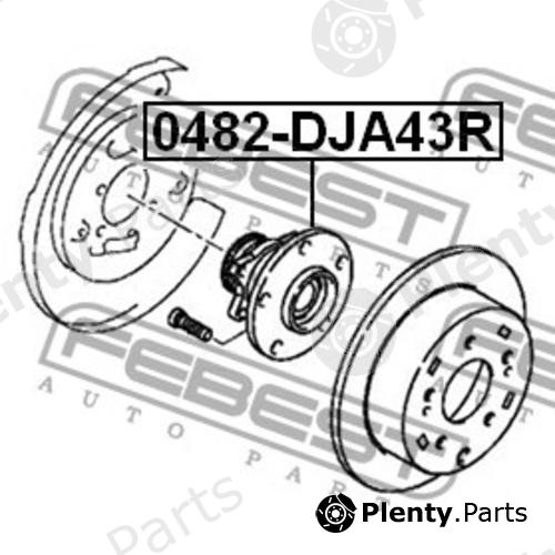  FEBEST part 0482-DJA43R (0482DJA43R) Wheel Hub
