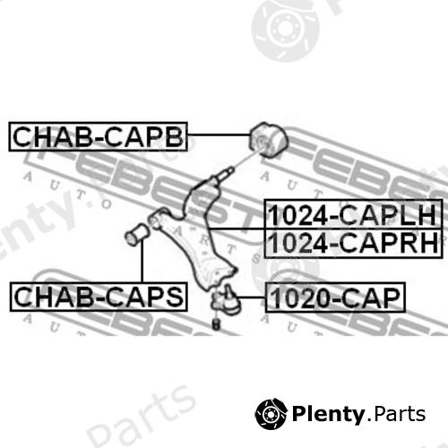  FEBEST part 1024-CAPLH (1024CAPLH) Track Control Arm