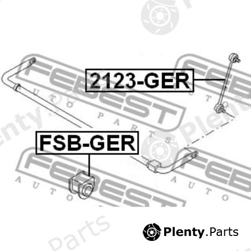  FEBEST part 2123-GER (2123GER) Rod/Strut, stabiliser