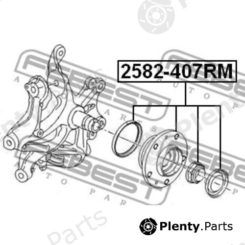  FEBEST part 2582-407RM (2582407RM) Wheel Hub