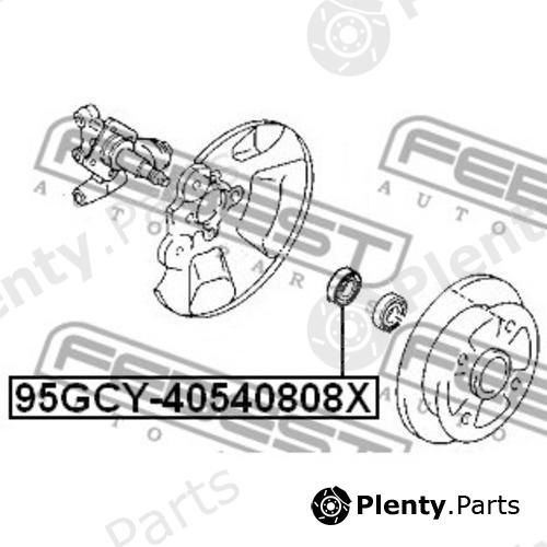  FEBEST part 95GCY-40540808X (95GCY40540808X) Seal, wheel hub