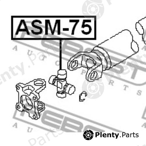  FEBEST part ASM75 Joint, propshaft