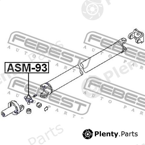  FEBEST part ASM93 Joint, propshaft