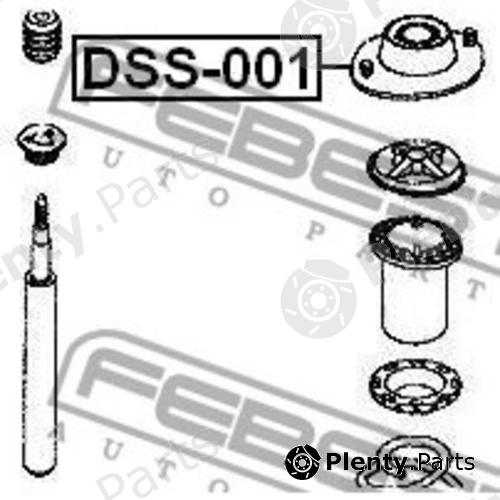  FEBEST part DSS-001 (DSS001) Mounting, shock absorbers