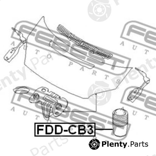  FEBEST part FDD-CB3 (FDDCB3) Buffer, bonnet