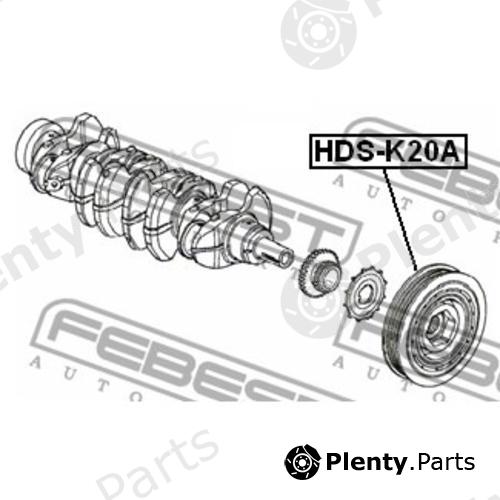  FEBEST part HDSK20A Belt Pulley, crankshaft