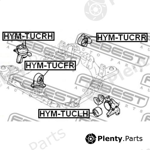  FEBEST part HYM-TUCRH (HYMTUCRH) Engine Mounting